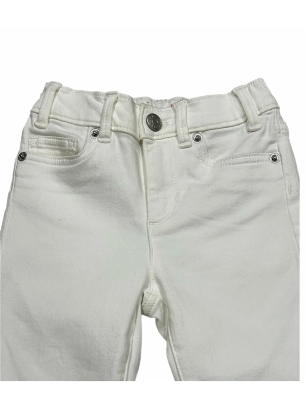 NWT Crewcuts girls white skinny jeans size 5